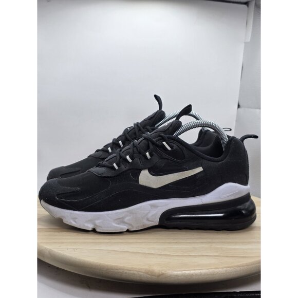 Nike Air Max 270 React Women’s Size 8 / 6.5Y BQ0103-009 Black Running Shoes - Picture 1 of 9